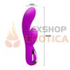 Vibrador con estimulador de clitoris carga usb y control bluetooth